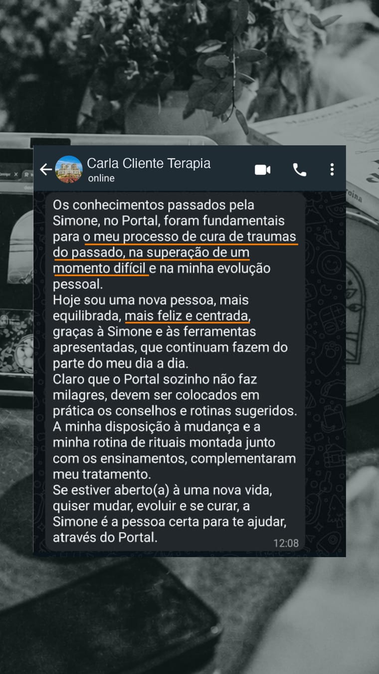 Depoimento real de aluna