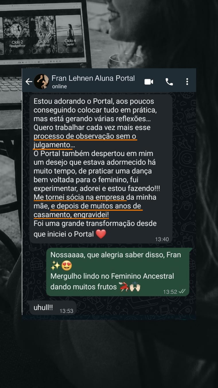 Depoimento real de aluna