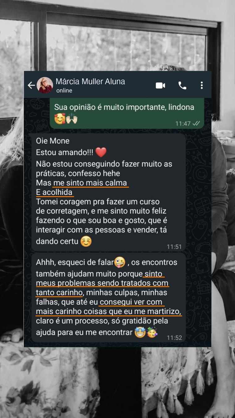 Depoimento real de aluna