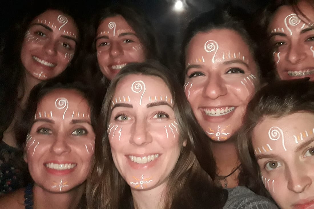 Vivência em grupo conduzida pela Simoni